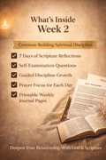 7 Day Discipline With God – Week 2 | Christian Devotional Journal (Instant Download)