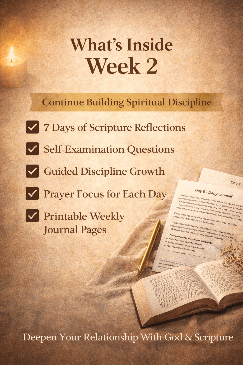 14 Day Discipline With God | Christian Devotional Bundle (Weeks 1 & 2)