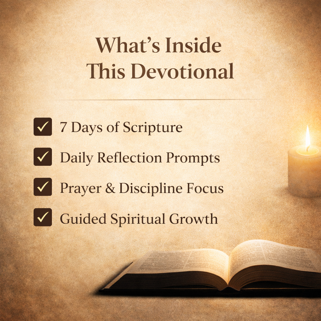 7 Day Discipline With God – Guided Devotional Journal